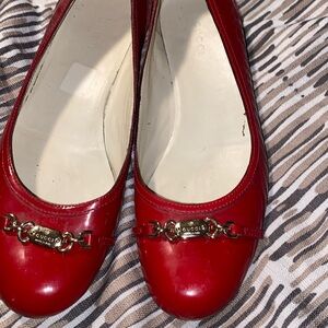 Vintage red gucci flats